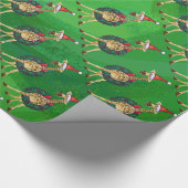 Giraffe Weihnachtswrapping Paper Geschenkpapier (Ecke)