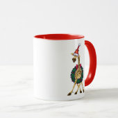 Giraffe Weihnachtszeit-Tasse Tasse (VorderseiteRechts)