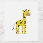 Giraffe Weinetikett (Einzelnes Label)