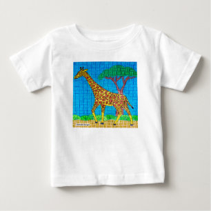 Giraffe (weiß) - Baby-T - Shirt