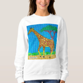 Giraffe (weiß) - Sweatshirt für Frauen