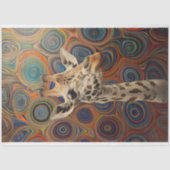 Giraffe Whimsical Lifelike Decoupage Seidenpapier (Vorderseite)