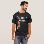 Giraffe Whisperer Süße Tier Art Design T-Shirt (Vorne ganz)