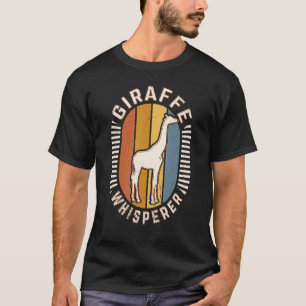 Giraffe Whisperer Vintag Classic Retro Animal Lov T-Shirt