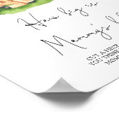 Giraffe - Wie groß ist das Bauchspiel von Mama Poster (Ecke)