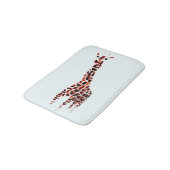 Giraffe Wild Animal Art Badematte (Schrägansicht)