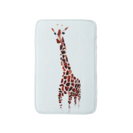 Giraffe Wild Animal Art Badematte