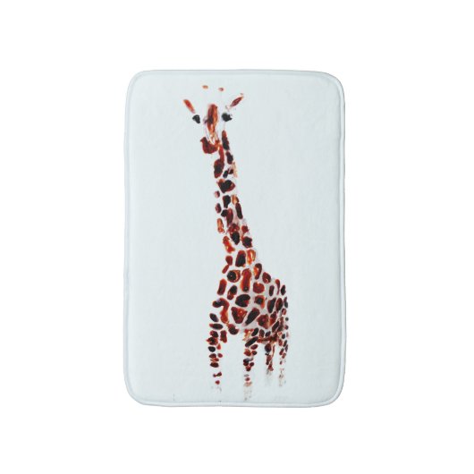 Giraffe Wild Animal Art Badematte (Vorderseite Vertikal)