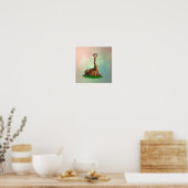 Giraffe Wild Animals Poster (Küche)