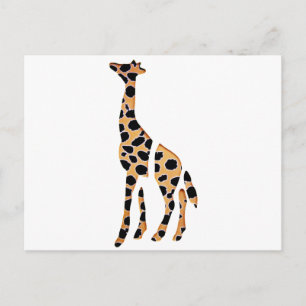 Giraffe Wild Mash Up Postkarte