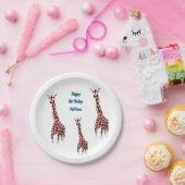 Giraffe Wildlife Art Geburtstag Pappteller (Party)