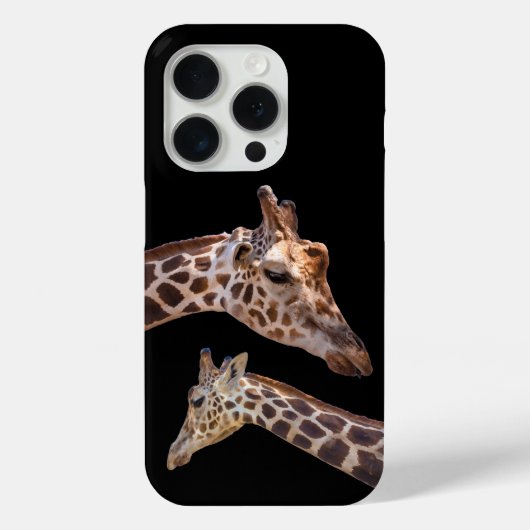 Giraffe Wildlife Safari Black Case-Mate iPhone Hülle (Rückseite)