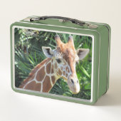 Giraffe - Wildtier Metall Brotdose (Rückseite)