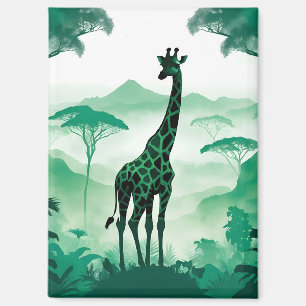 Giraffe Wildtiere Natur- und Naturwald Magnet