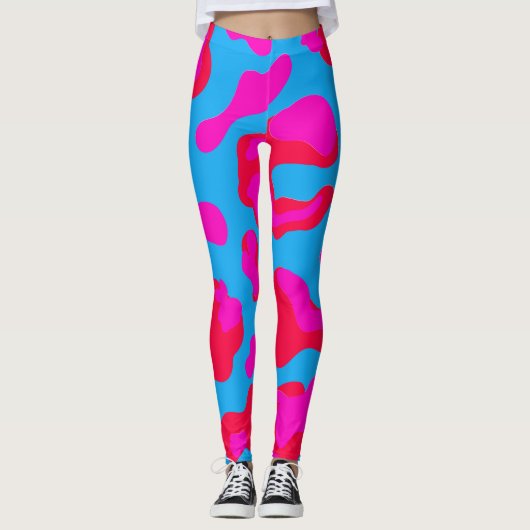 Giraffe Wildtiermuster Leggings (Vorderseite)