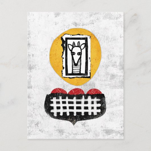 Giraffe wird, wenn Sie Postkarte (Vorderseite)