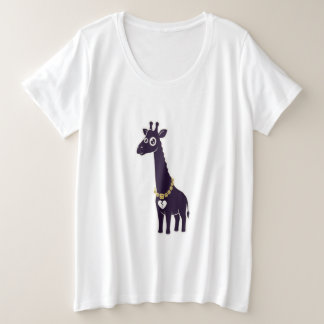 Giraffe with a Broken Heart Große Größe T-Shirt