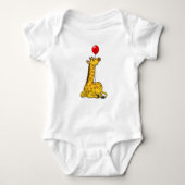 Giraffe with Balloon Baby Strampler (Vorderseite)
