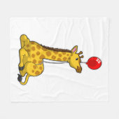 Giraffe with Balloon Fleecedecke (Vorderseite (Horizontal))