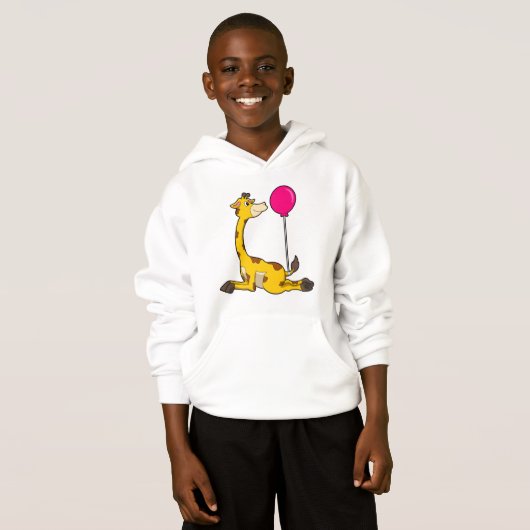 Giraffe with Balloon Hoodie (Vorne ganz)