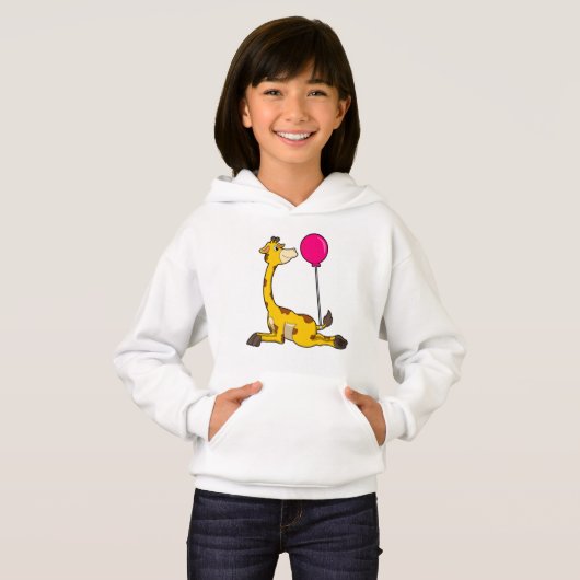 Giraffe with Balloon Hoodie (Vorne ganz)
