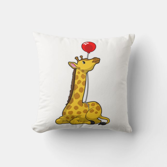 Giraffe with Balloon Kissen (Vorderseite)