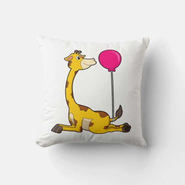 Giraffe with Balloon Kissen (Vorderseite)
