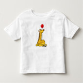 Giraffe with Balloon Kleinkind T-shirt (Vorderseite)