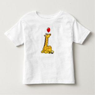 Giraffe with Balloon Kleinkind T-shirt