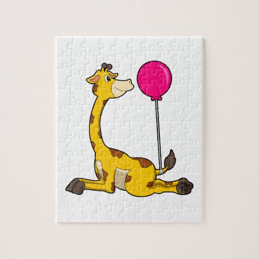 Giraffe with Balloon Puzzle (Vertikal)
