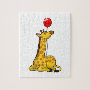 Giraffe with Balloon Puzzle