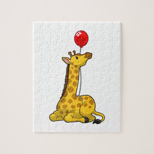 Giraffe with Balloon Puzzle (Vertikal)
