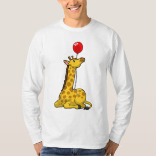 Giraffe with Balloon T-Shirt
