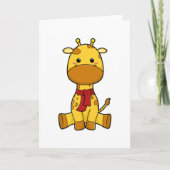Giraffe with Scarf Karte (Vorderseite)