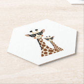 Giraffe with Sunglasses Jungle Safari Animal Giraf Untersetzer (angewinkelt)