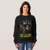Giraffe with Sunglasses Motivational Giraffe Sweatshirt (Vorne ganz)