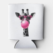 Giraffe Women Giraffe Face with Sunglasses Wild An Dosenkühler (Vorderseite)