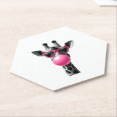 Giraffe Women Giraffe Face with Sunglasses Wild An Untersetzer (angewinkelt)