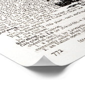 Giraffe Wörterbuchkunst Poster (Ecke)