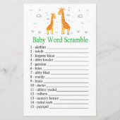 Giraffe Wortspiel (Vorderseite)