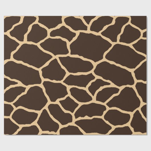 Giraffe| Wrackpapier Geschenkpapier (Flach)