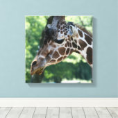 Giraffe Wrapped Canvas Leinwanddruck (Insitu (Holzboden))