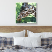 Giraffe Wrapped Canvas Leinwanddruck (Insitu (Schlafzimmer))
