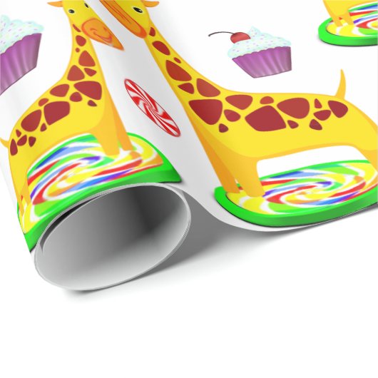 Giraffe Wrapping Paper Geschenkpapier (Rolleneckpunkt)