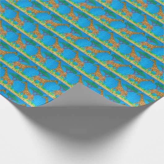 Giraffe - Wrapping Paper Geschenkpapier (Ecke)