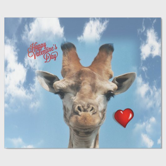 Giraffe Wrapping Paper Geschenkpapier (Flach)