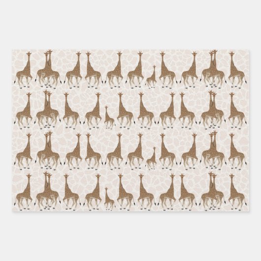 Giraffe Wrapping Paper Sheets Geschenkpapier Set (Vorderseite 3)