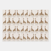 Giraffe Wrapping Paper Sheets Geschenkpapier Set (Vorderseite 2)