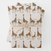 Giraffe Wrapping Paper Sheets Geschenkpapier Set (Beispiel)