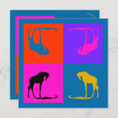 Giraffe Wreath risingdove.com Dankeskarte (Vorne/Hinten)